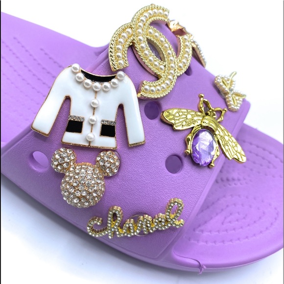 Designer Inspired Bling Crocs Size8 - Picture 6 of 9